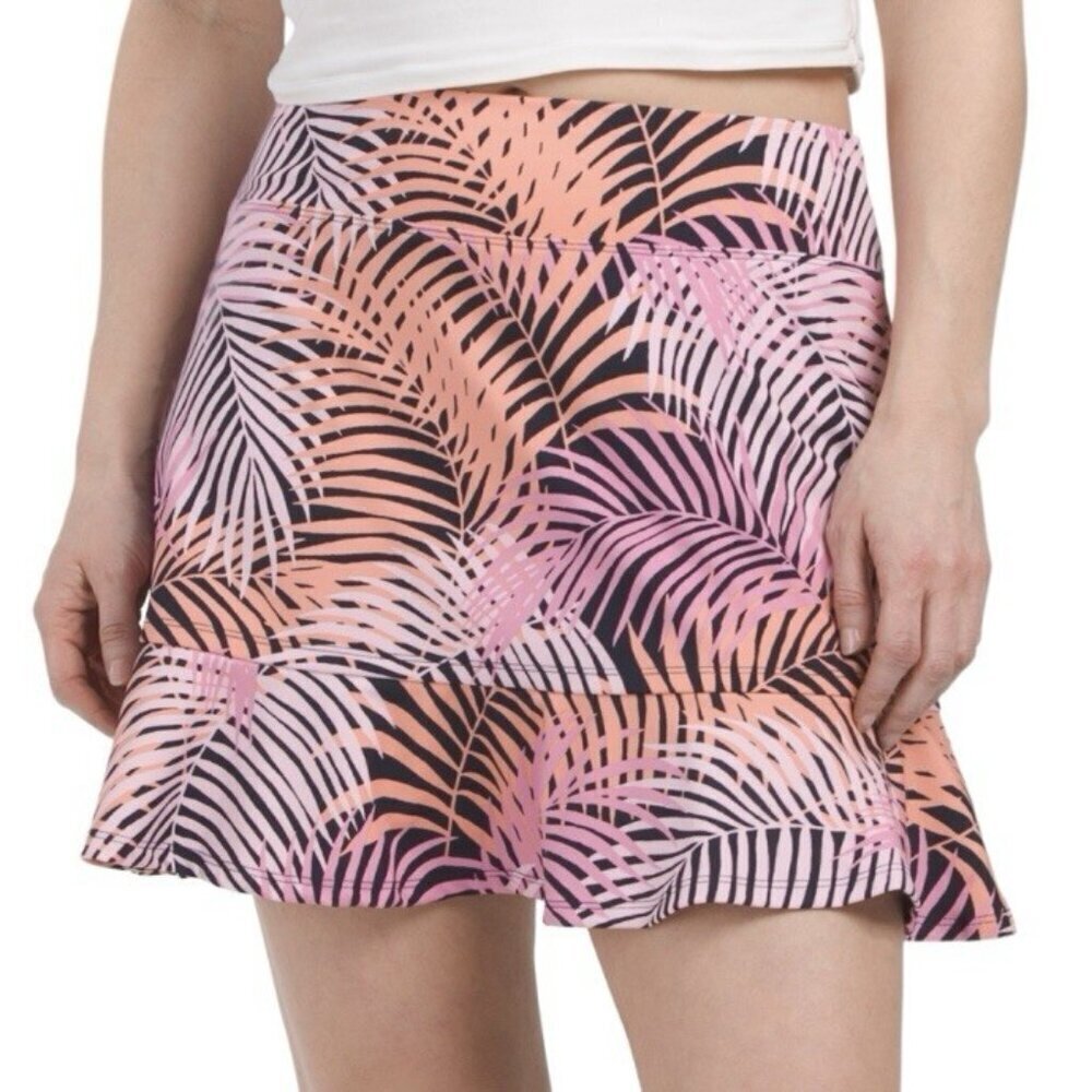 Tommy Bahama Womens Skort Size XS Tropical Floral Flounce Ruffle Hem Stretch NWT